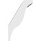 Ekena Millwork 6-in. W x 6-in. D x 10-in. H Funston Architectural Grade PVC Knee Brace BRCP06X06X10FST - alternate 6